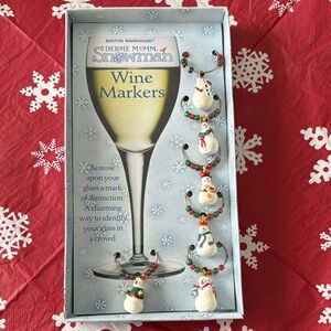 Boston Warehouse Vintage Snowman Wine Markers